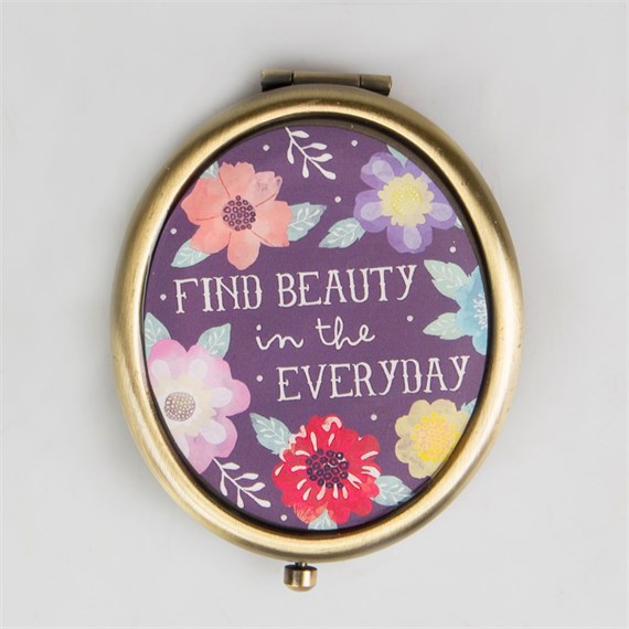 Find Beauty Everyday Watercolour Floral Mirror